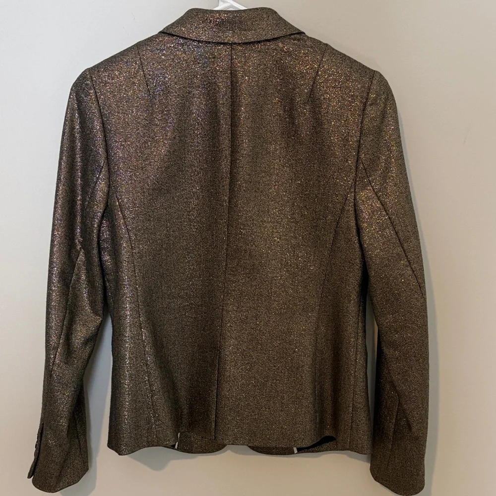 Banana Republic Shimmering Gold Blazer 4p - Picture 8 of 12
